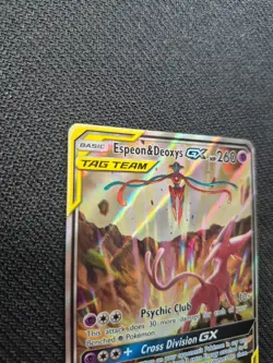 Pokemon TCG Espeon and Deoxys Tag Team GX SM240 - Image 3