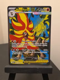 Pokemon Mega Pyroar ex 99/86 Full Art Double Ultra Rare Chaos Rising ME04 NM - Image 1