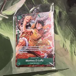 Bandai One Piece CCG Monkey D. Luffy P-135 Promo Character Foil 5000 - Image 1