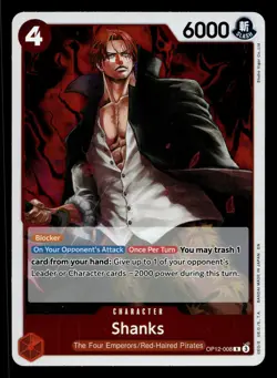 Shanks OP12-008 Rare Legacy of the Master One Piece NM - Image 1