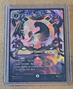 Disney Lorcana Wilds Unknown DUNBROCH FAMILY TAPESTRY Enchanted Foil 228/204 - Image 1