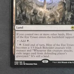 MTG - 1x Hive of the Eye Tyrant - Adventures in the Forgotten Realms - NM Magic - Image 3