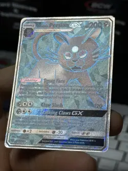 Alolan Persian GX 219/236 Cosmic Eclipse 2019 Full Art Pokemon Card TCG - Image 5