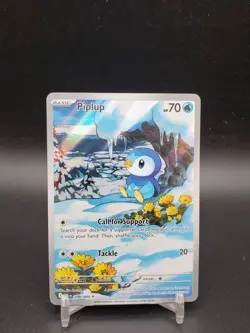 Piplup 098/094 Phantasmal Flames Illustration Rare NM Pokemon Card - Image 1