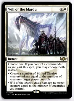 Will of the Mardu NM TDC Commander: Tarkir: Dragonstorm MTG - Image 1