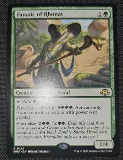 MTG Fanatic Of Rhonas 0152 Rare NM - Image 1