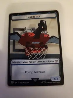 Laserbeak // Powerstone Token x1 1x FOIL Universes Beyond: Transformers NM MTG - Image 1
