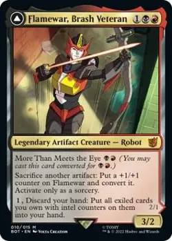 Flamewar, Brash Veteran - Universes Beyond: Transformers - 10 - LP/NM - Image 1