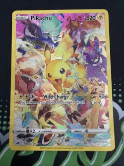 Pokemon TCG Pikachu 160/159 Crown Zenith Secret Rare Full Art Holo HP70 2023 - Image 1