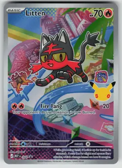 LITTEN 044 HOLO PROMO ME: MEGA EVOLUTION PROMO POKEMON HOLO NEAR MINT - Image 1