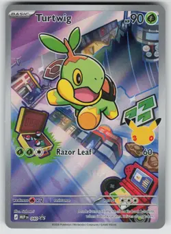 TURTWIG 040 HOLO PROMO ME: MEGA EVOLUTION PROMO POKEMON HOLO NEAR MINT - Image 1
