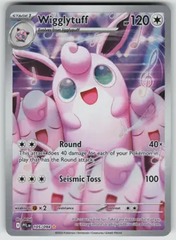 WIGGLYTUFF 105/094 ILLUSTRATION RARE PHANTASMAL FLAMES POKEMON HOLO NEAR MINT - Image 1