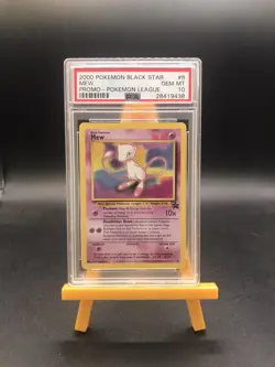 2000 Mew #8 Pokemon League Black Star Promo PSA 10 Gem Mint 3k Pop Low Gem Rate - Image 1