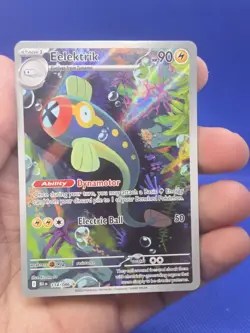 Pokemon S&V Black Bolt Eelektrik 114/086 Illustration Rare NM - Image 2