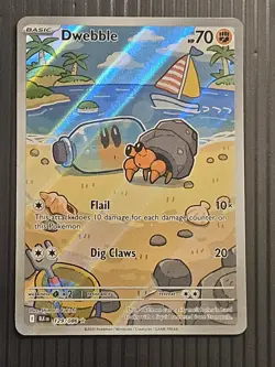 Dwebble 129/086 Holo Illustration Rare Black Bolt Pokemon Near Mint 129/086 - Image 1