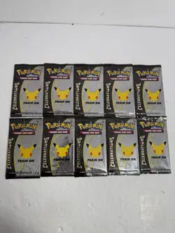Pokemon 25th Anniversary Celebrations Booster Pack 10x Lot - Image 1