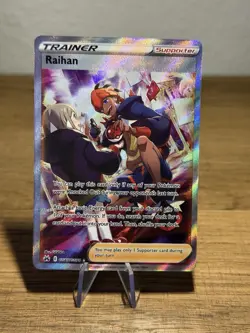 Pokemon Raihan GG65 Sword Shield Crown Zenith Galarian Gallery Full Art Trainer - Image 1