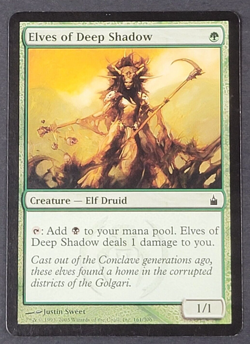 MTG - Elves of Deep Shadow - Ravnica City of Guilds, LP/NM - Magic the Gathering - Image 1