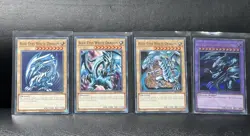 Blue-Eyes White Dragon all 3 Artworks Plus Ultimate Dragon LDK2 Yu-gi-oh - Image 1