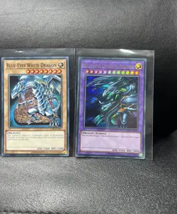 Blue-Eyes White Dragon all 3 Artworks Plus Ultimate Dragon LDK2 Yu-gi-oh - Image 3