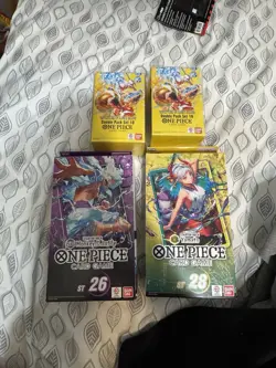 One Piece Bundle Starter Decks St26 & St28 With 2 Op15 Kami’s Double Pack Set 10 - Image 1