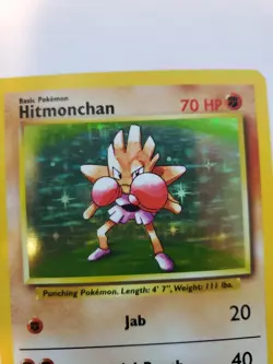 Hitmonchan Base Set Holo Pokemon Card WOTC - Image 4