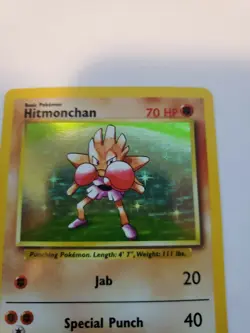 Hitmonchan Base Set Holo Pokemon Card WOTC - Image 5