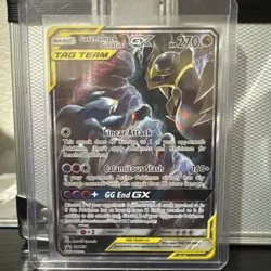 Pokemon PROMO Garchomp and Giratina GX SM193 Ultra Rare Full Art Card NM - Image 1