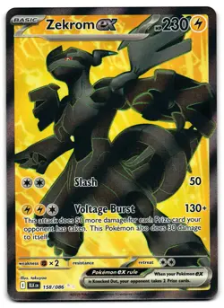 Zekrom ex 158/086 - Black Bolt Ultra Rare Pokemon TCG - NM Card - Image 1