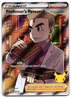 Professor's Research 024/025 - Celebrations Pokemon TCG - M/LP Card - Image 1