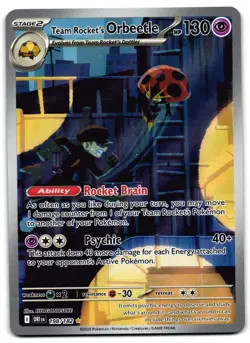 Team Rocket's Orbeetle 198/182 - Destined Rivals Pokemon TCG - LP Card - Image 1