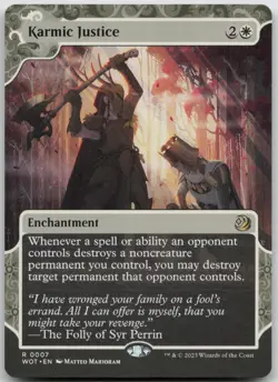 Karmic Justice Wilds of Eldraine: Enchanting Tales 7 NM R - Image 1