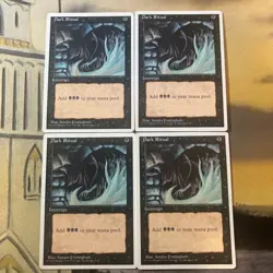 MTG / Dark Ritual X 4 / Fourth Edition / Nm & Lp - Image 1