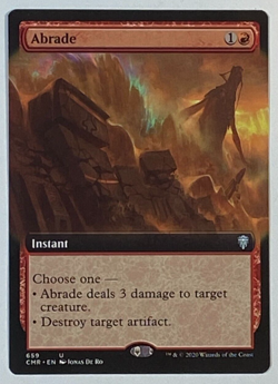MTG - 1x Abrade - Commander Legends - NM - Extended Art Magic The Gathering #659 - Image 1