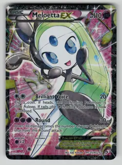 Meloetta EX RC25/RC25 Legendary Treasures: Radiant Collection Holo Pokemon LP - Image 1