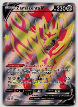 Zamazenta V (Shiny) SWSH293 Sword & Shield Promo Pokemon NM - Image 1