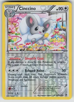 Cinccino RC19/RC25 Holo Legendary Treasures: Radiant Collection Pokemon Holo LP - Image 1