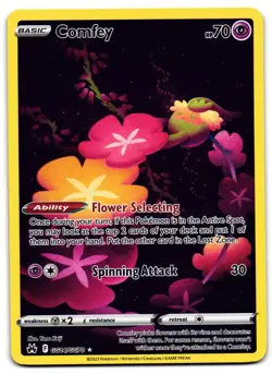 Comfey GG14/GG70 - 🌊 Crown Zenith Galarian Gallery Pokemon TCG Holo 🖤 - LP - Image 1