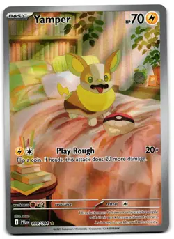 Yamper 099/094 - 🌊 Phantasmal Flames Illustration Rare Pokemon TCG 🖤 - NM - Image 1