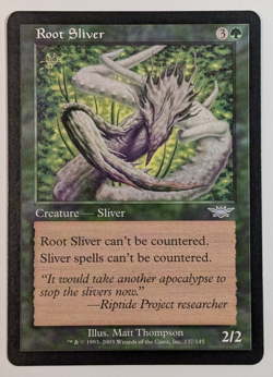 MTG - 1x Root Sliver - Legions - NM - Vintage - Green - Magic The Gathering 2003 - Image 1