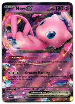 Mew ex 151/165 - 🌊 151 Double Rare Pokemon TCG 🖤 - M/LP - Image 1