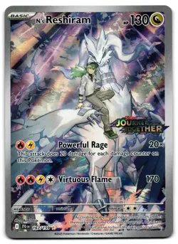 N's Reshiram 167/159 - 🌊 Journey Together Stamped Promo Pokemon TCG 🖤 - LP - Image 1