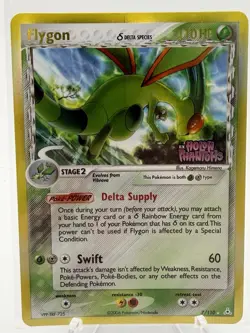 Pokemon Flygon EX 7/110 Holon Phantoms Delta Species Reverse Holo Rare LP - Image 2