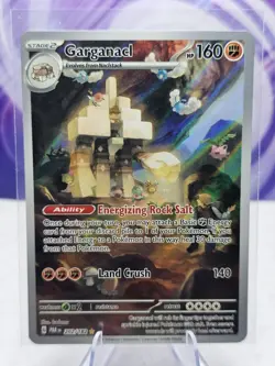 Pokemon Garganacl 202/182 SV04: Paradox Rift Illustration Rare Holo NM - Image 1