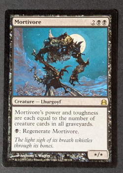MTG - 1x Mortivore - Commander 2011 - NM - Rare - Black - Magic The Gathering 89 - Image 1