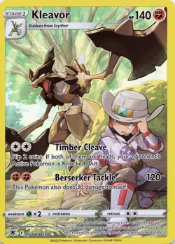 POKEMON Kleavor #TG08/TG30 Holo SWSH10: Astral Radiance Trainer Gallery NM - Image 1