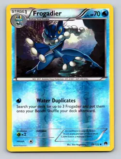 Frogadier 39/122 Uncommon BREAKpoint Pokemon Reverse Holo LP - Image 1