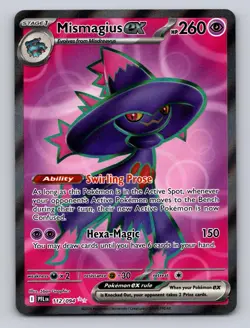 Mismagius ex 112/094 Ultra Rare Phantasmal Flames Pokemon Holo NM - Image 1