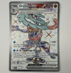 Greninja ex 198/167 Sv06 Twilight Masquerade UR Full Art Holo English 310 - Image 1