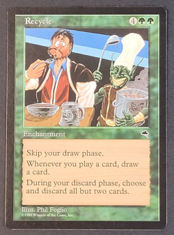 MTG - 1x Recycle - Tempest - NM/LP - Vintage Green - Magic The Gathering - 1997 - Image 1